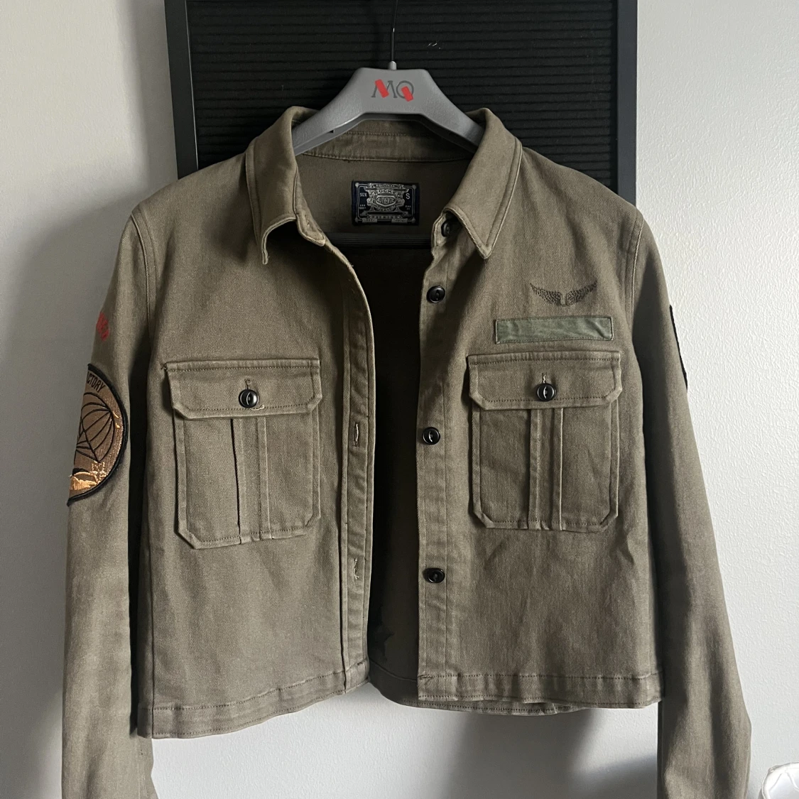 Grön Crocker denim jacka