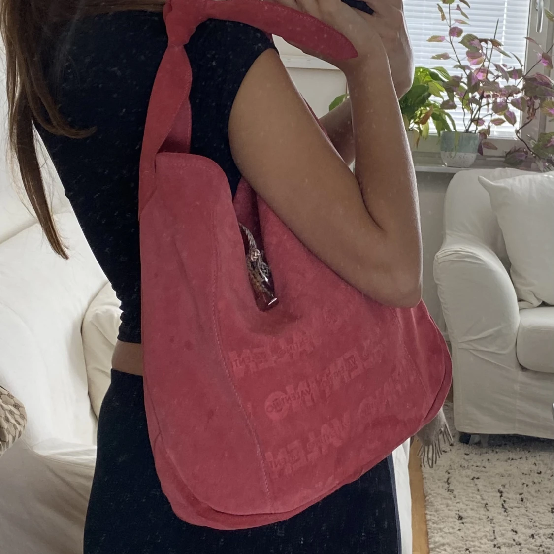 Rosa valentino mocka väska  - 91