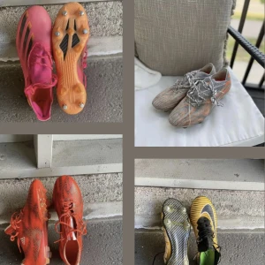 Fotbollskor - Fyra par skor