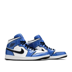 Jordan 1 mid signal blue  - I bra skick 