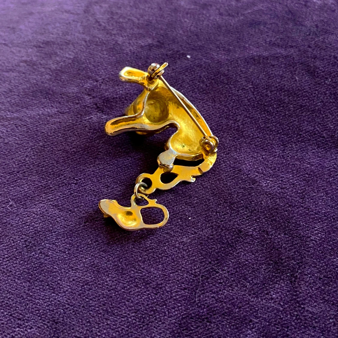 Vintage brosch katt - 90