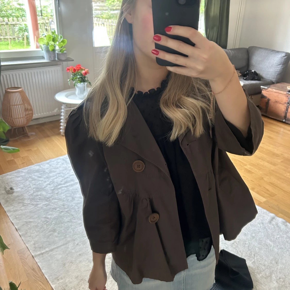 Trekvartsärmad kappa