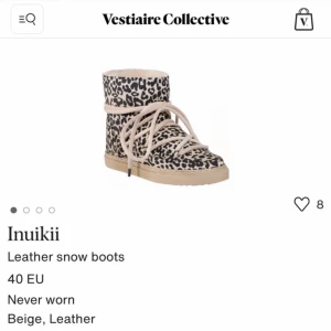 INUIKII SKOR - Säljer mina inuikii skor som är i storlek 37 och leopard mönster med vit fodring inuti, inköpta 2021 har bara använt dom ett fåtal gånger.