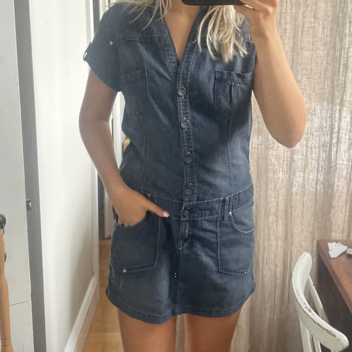 Jeans klänning - 90