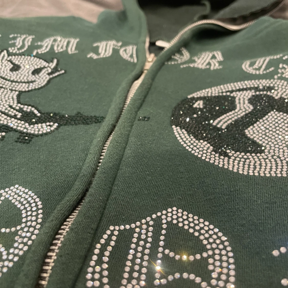 Aim for the moon rhinestone hoodie  - 91