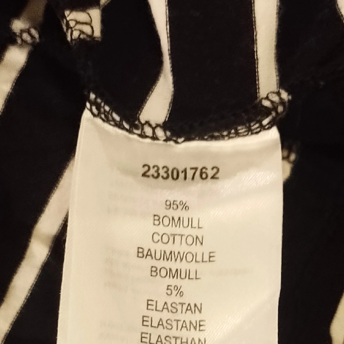 Svartvit randig långärmadtröja Cubus XS  - 91