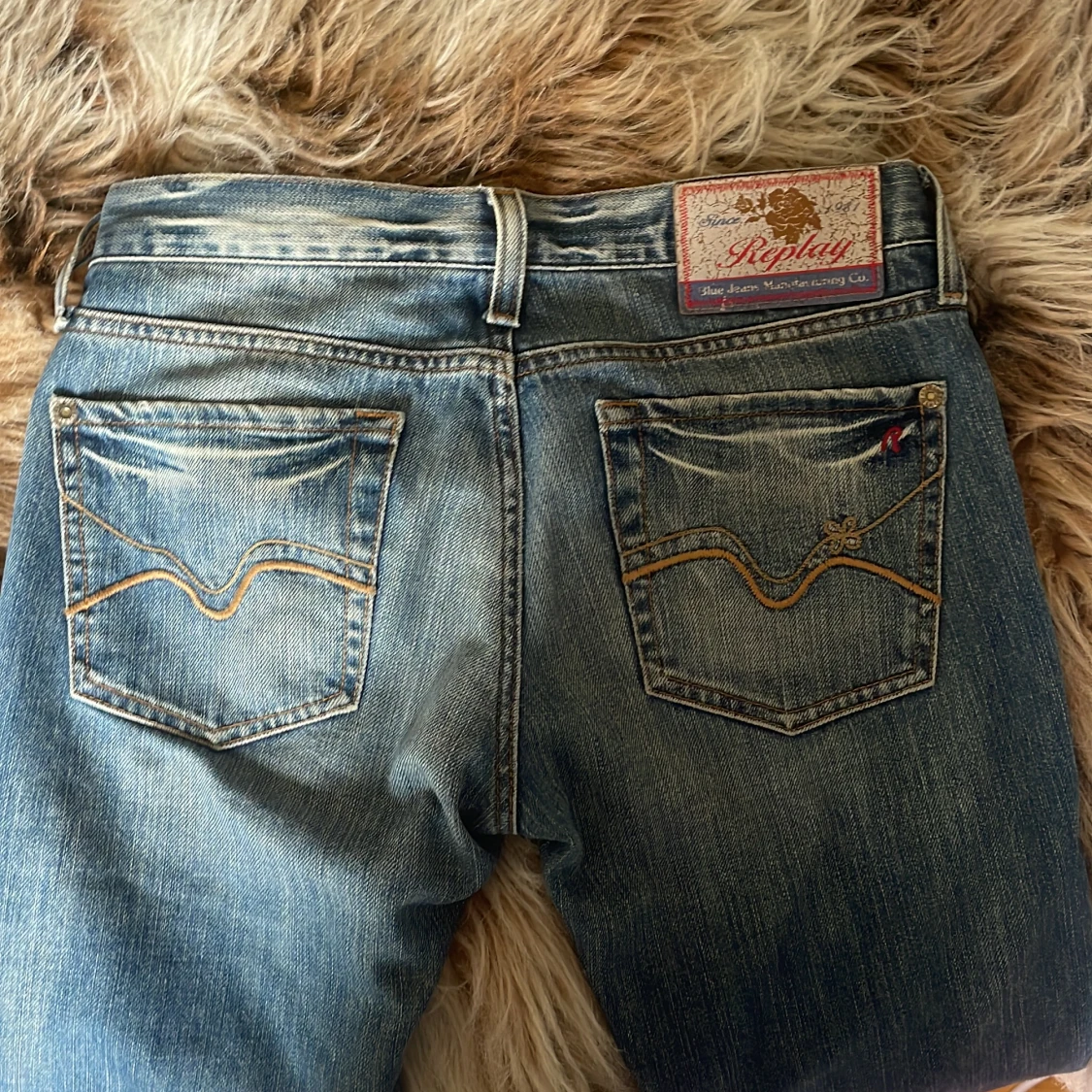 Lågmidjade replay jeans - 91
