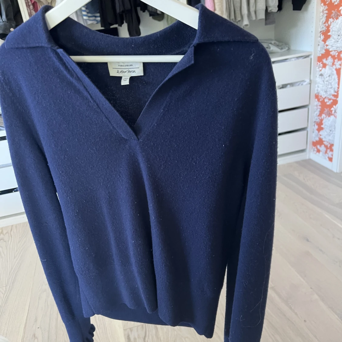 Marinblå stickad💙💙