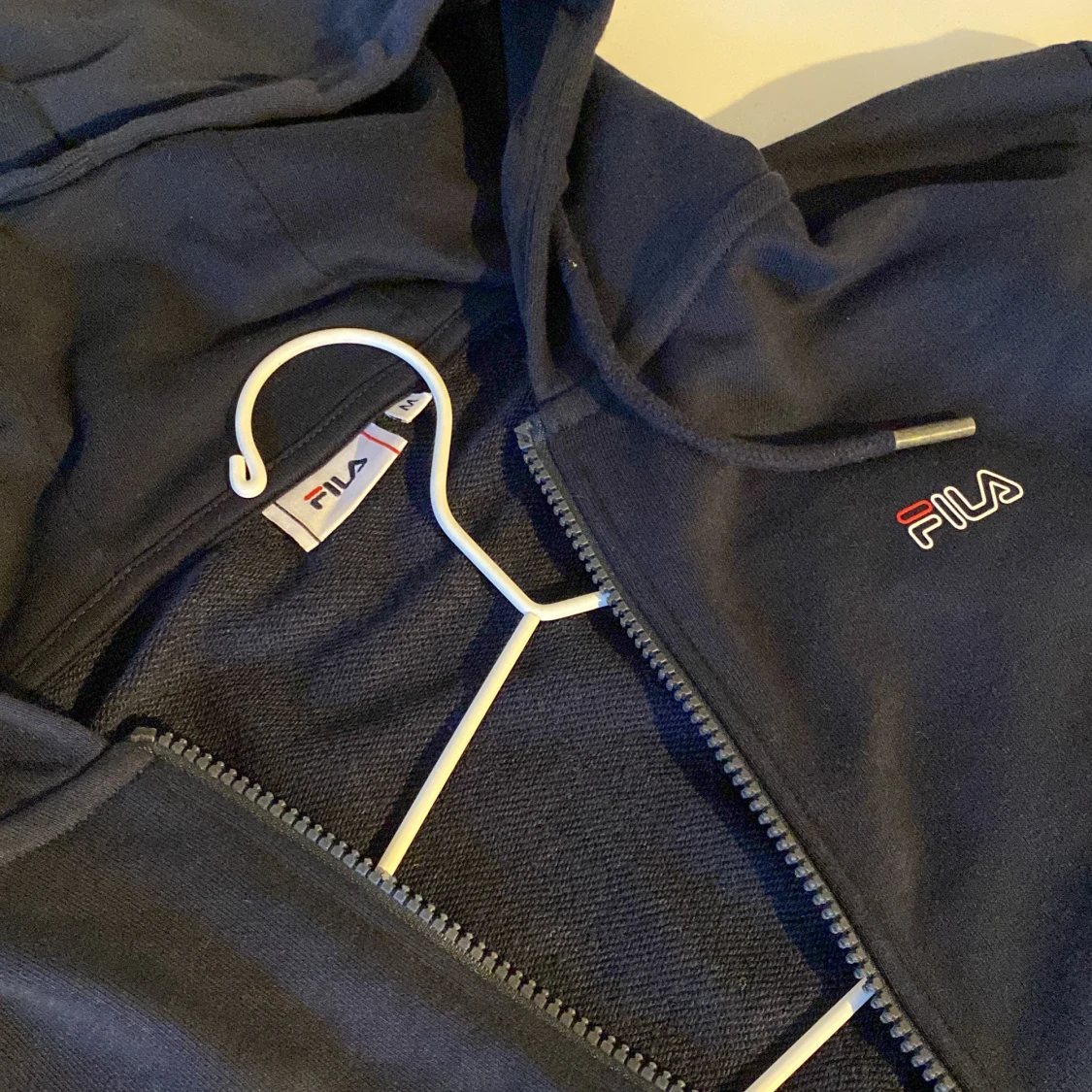 Fila Hoodie Zipper, Navy Blue  - 90