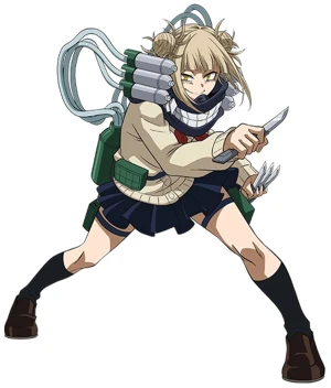 Himiko Toga cosplay! - säljer min himiko toga cosplay. fick den i present för två år sedan (sommar 2021) och säljer för 500kr + frakt (orgialpris 600kr). har använt typ 3 gånger. allt som finns i andra bilden ingår (inte peruk eller strumporna) den är från miccostumes 💕 Xs/S