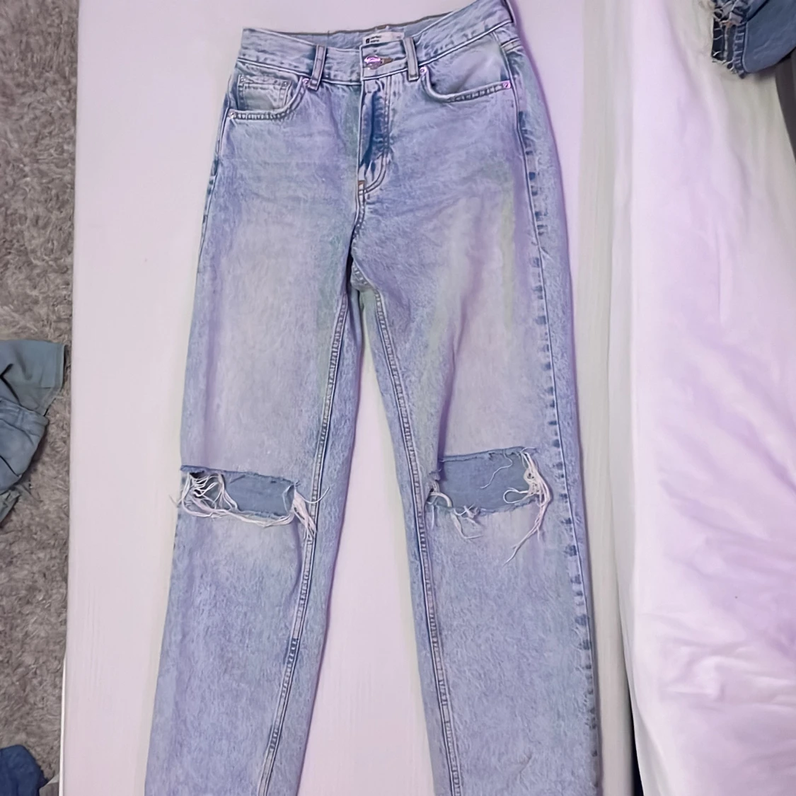 blåa jeans