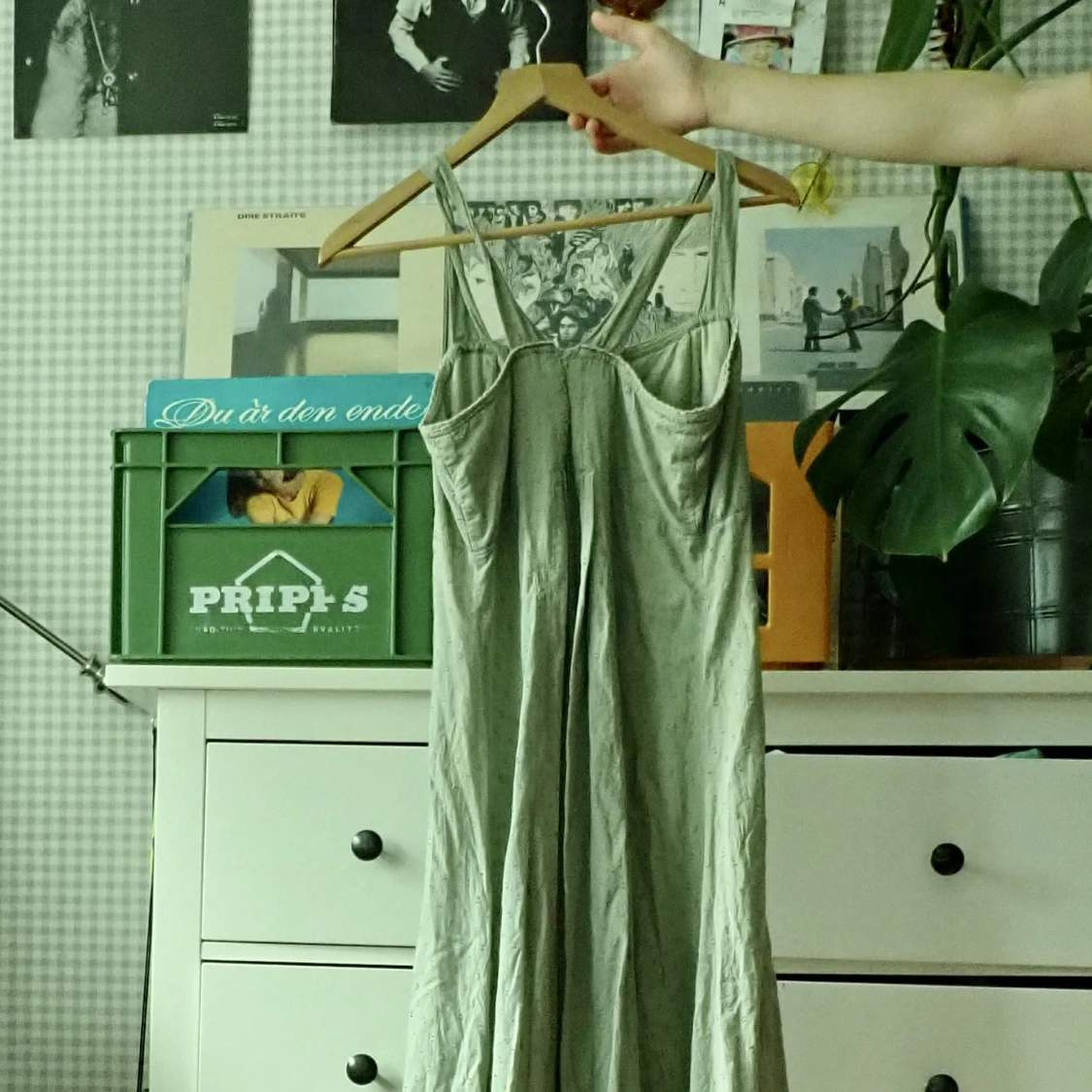 Grön maxiklänning - 90