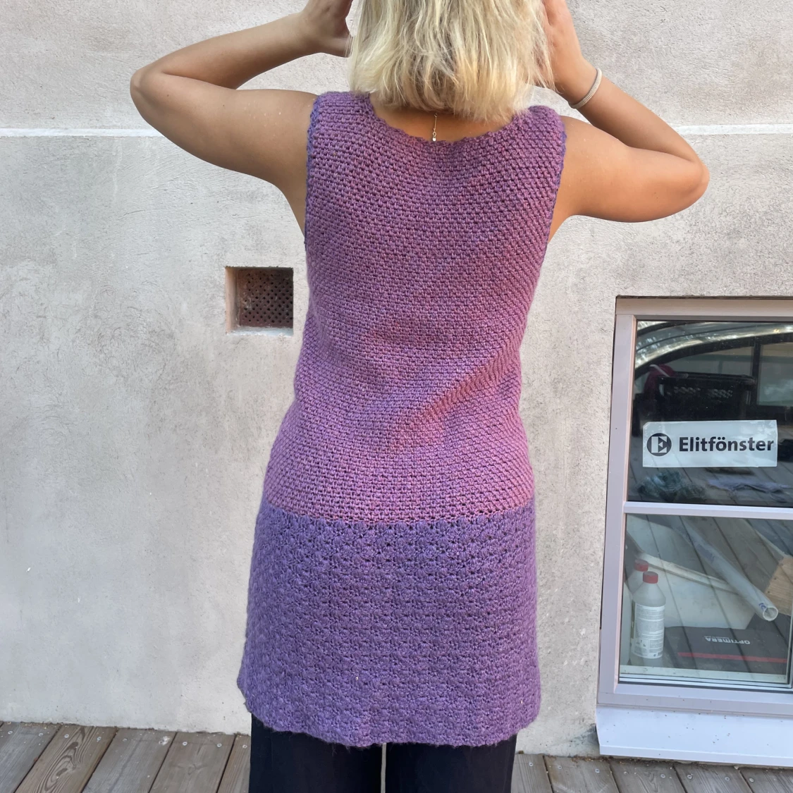 Stickad väst - 90