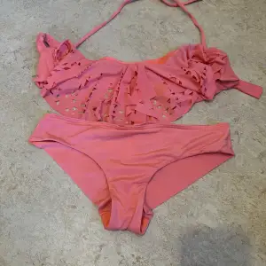Fin bikini i lax färg 