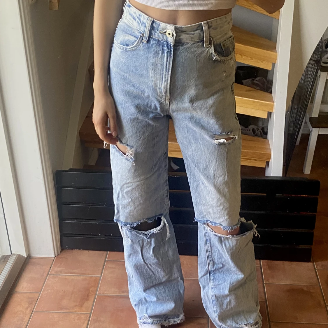 Trasiga jeans från Bershka