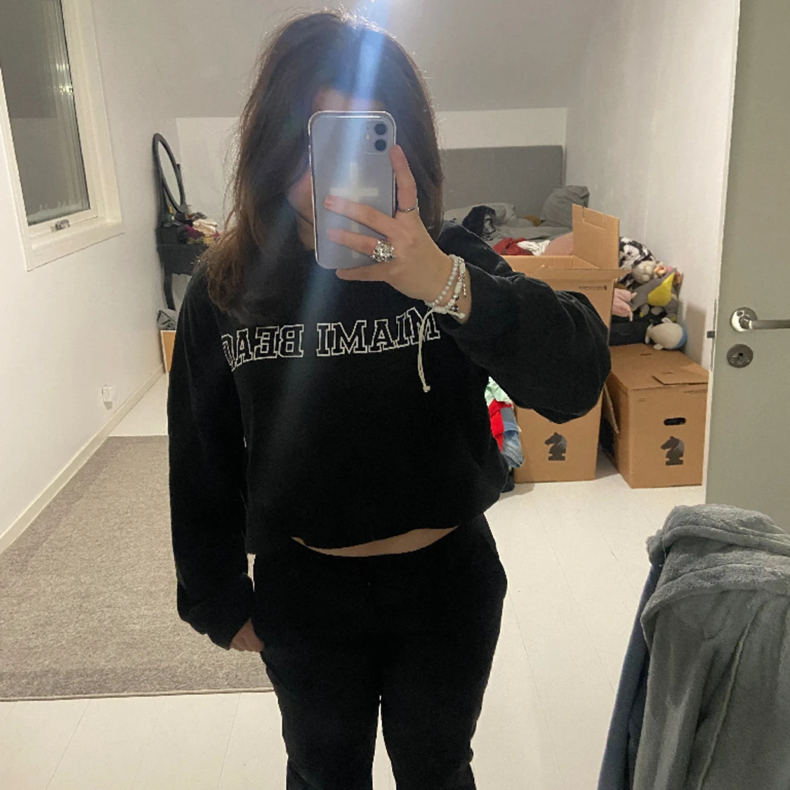 croppad tjocktröja - 91