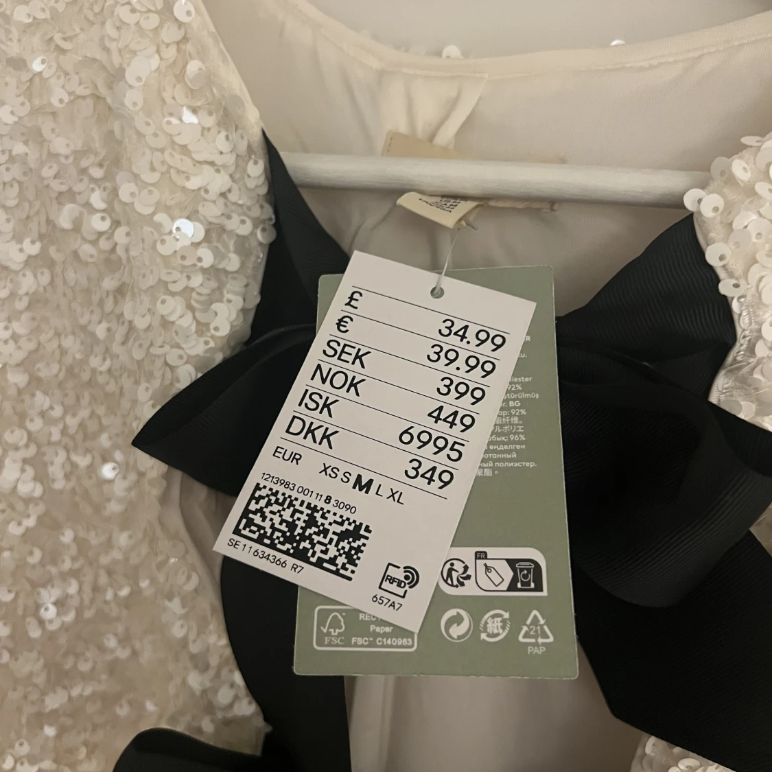 Hm paljett kofta - 90