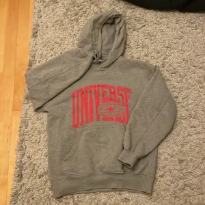 Grå hoodie med tryck - Grå hoodie med tryck som jag köpte på Carlings, bra skick! Skriv för fler bilder eller eventuella frågor! (Tveka inte på att prisförhandla!!)💕