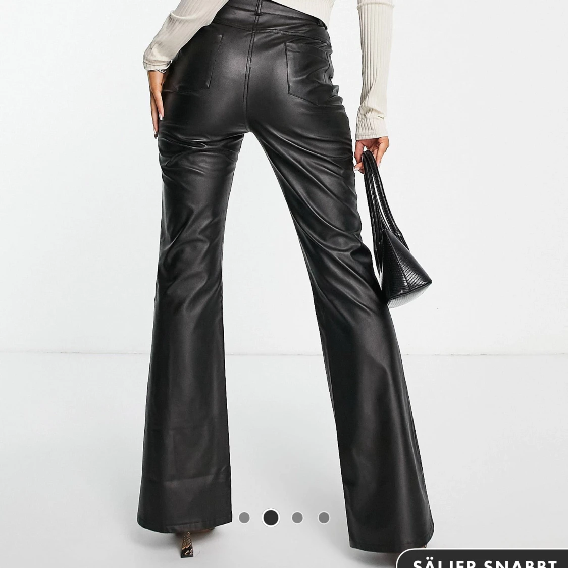 Utsvängda Läderbyxor  - 91