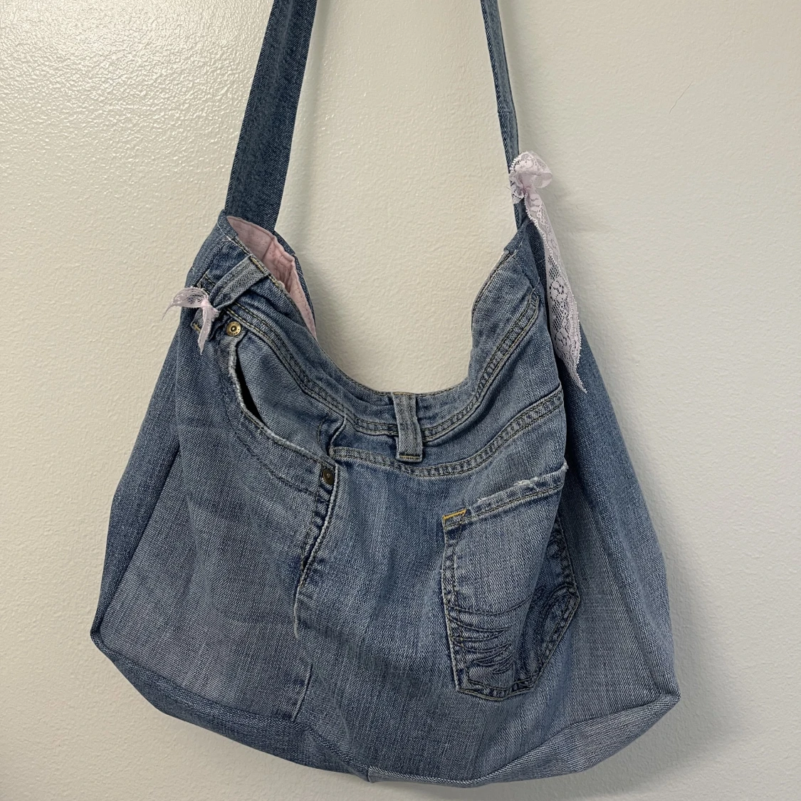 Jeans hand väska - 90