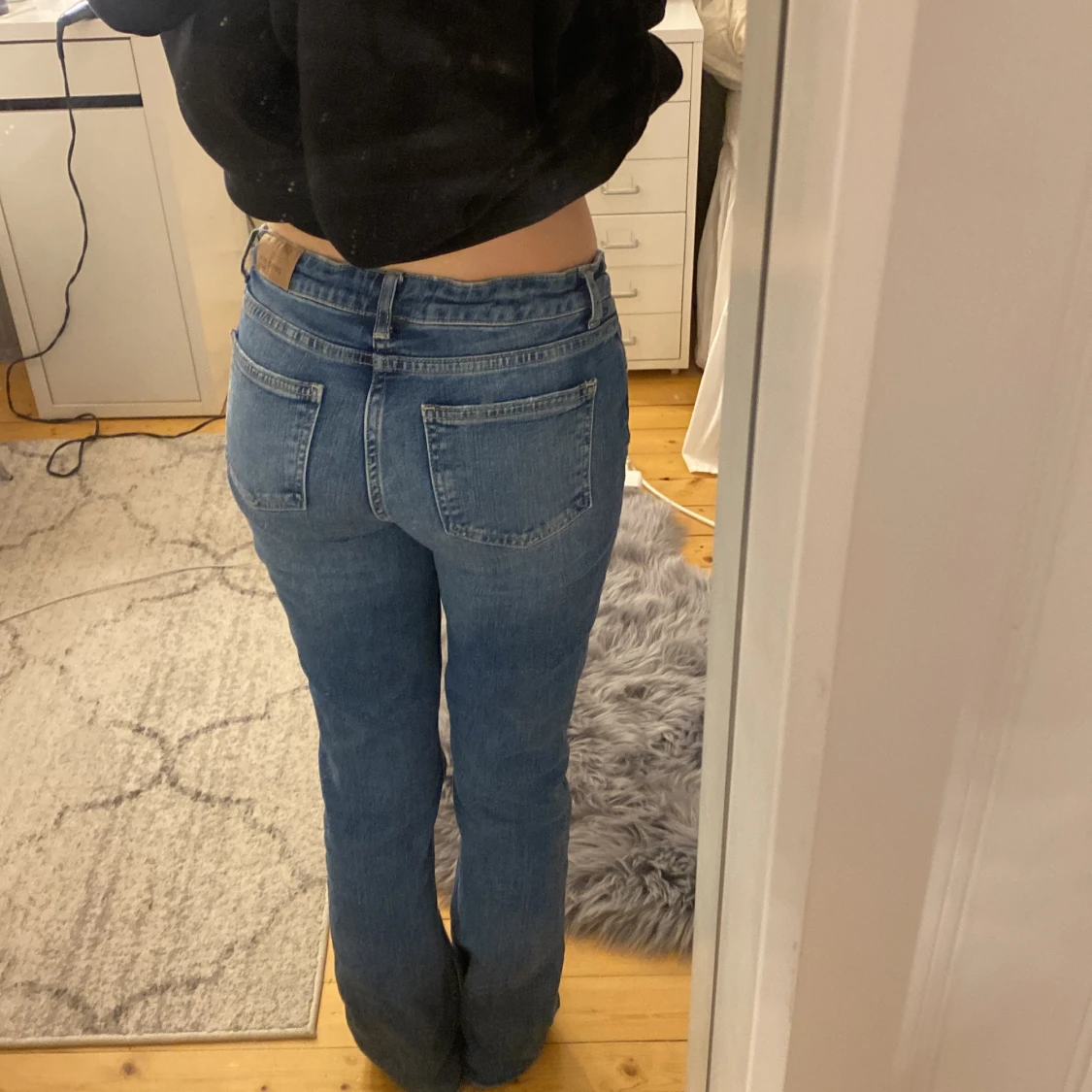 Lågmidjade bootcut jeans - 91