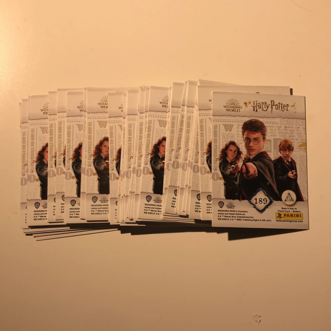 Harry Potter samlar kort