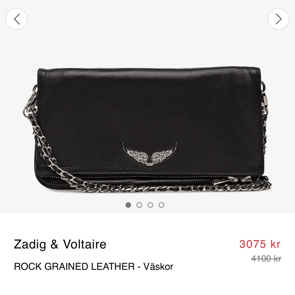 Säljer denna fina oanvända Zadig väska! Super bra skick!💕 köpt för 4000 kr. Väskor.