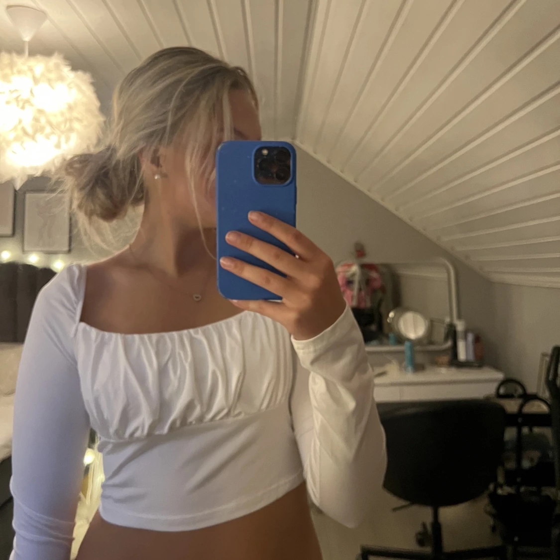 Gullig vit topp 🫶🏼