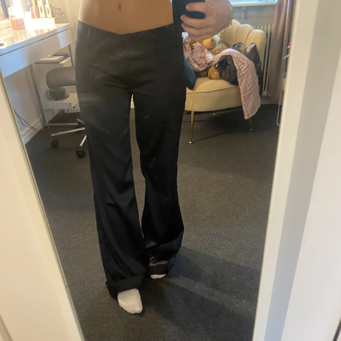 Lågmidjade kostymbyxor  - 91