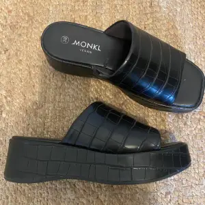 Faux Leather Sandals from Monki. Worn twice so in great condition. 
