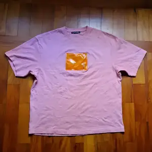 Bubblegum pink Acne Studios tshirt with orange face logo detail front. Bought at sample sale, but very good condition! 