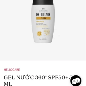 360° WATER GEL SPF50+ 50 ML - Oöppnad 