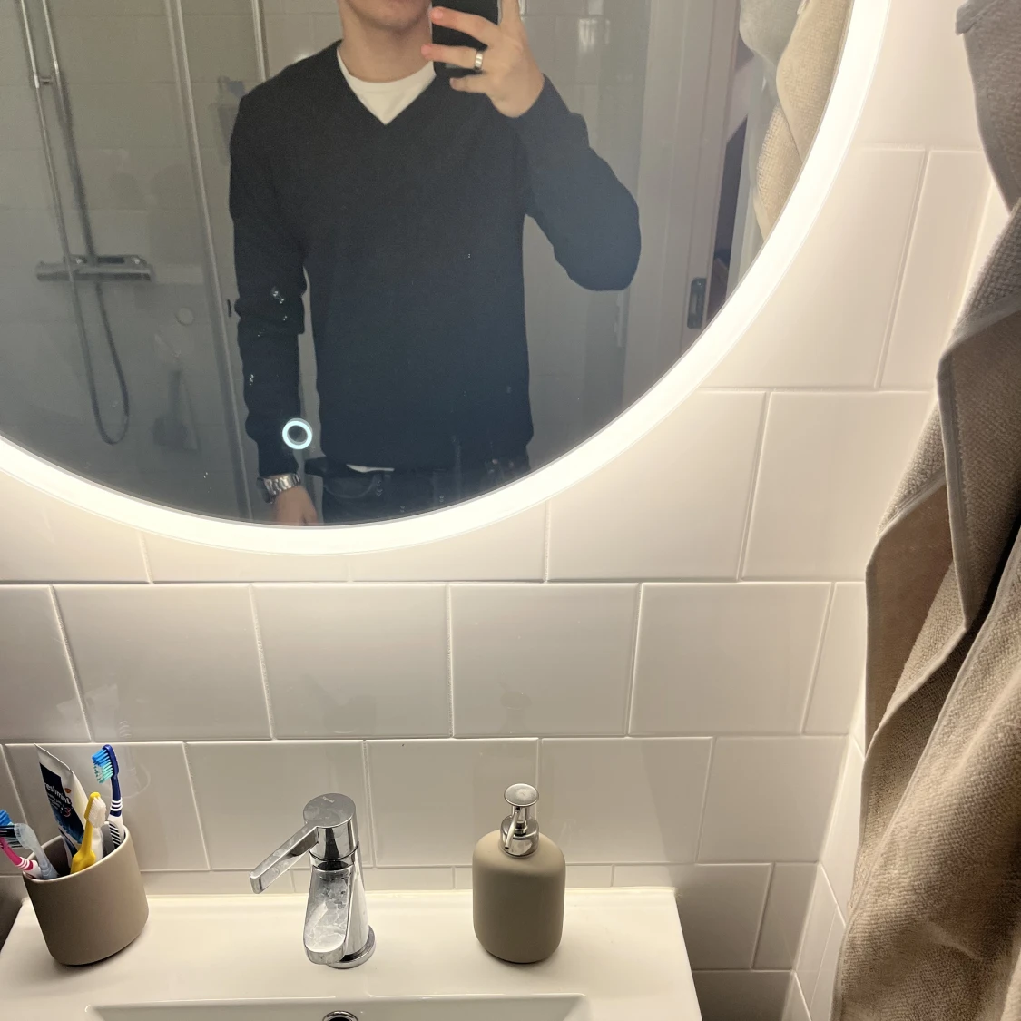 100% Kashmir V-ringad Tröja - 91