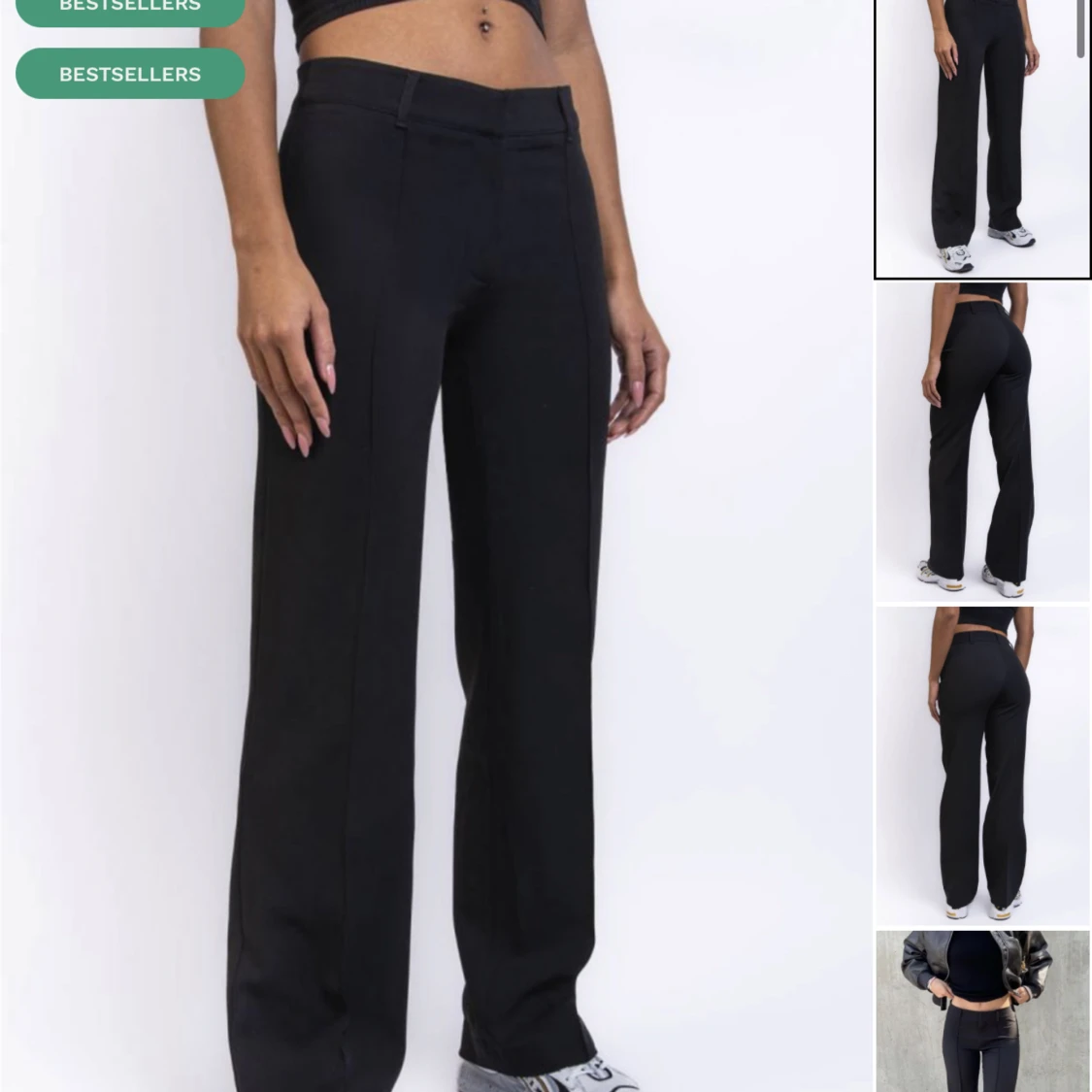 Lågmidjade kostymbyxor