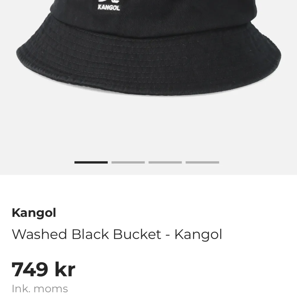Jättefin buckethat från Kangol som endast är använd en gång. Storlek S och nypriset för den är på 750kr. Accessoarer.