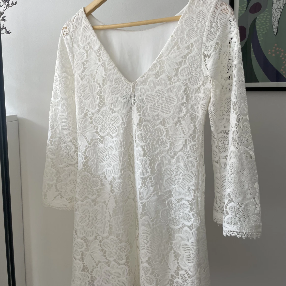Vit sommarklänning  - 90