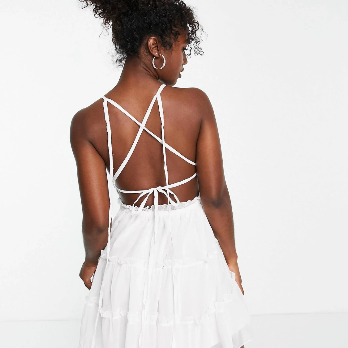 Vit klänning/studentklänning - 90