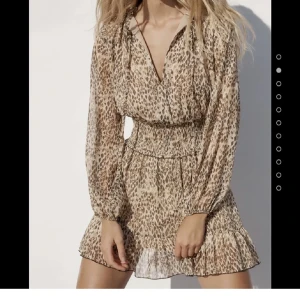 Klänning  - Leopardklänning från Zara som endast är använd en gång (sista bilden)  Storlek XS, men passar mig som oftast har S/M 