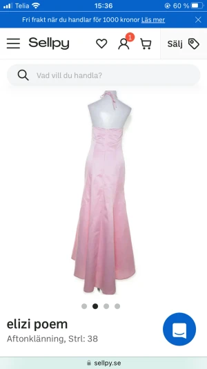 rosa balklänning - rosa balklänning från elizi poem. köpt på sellpy, aldrig använd.