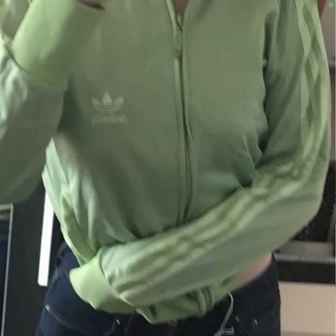 Sage Grön adidas kofta - 90