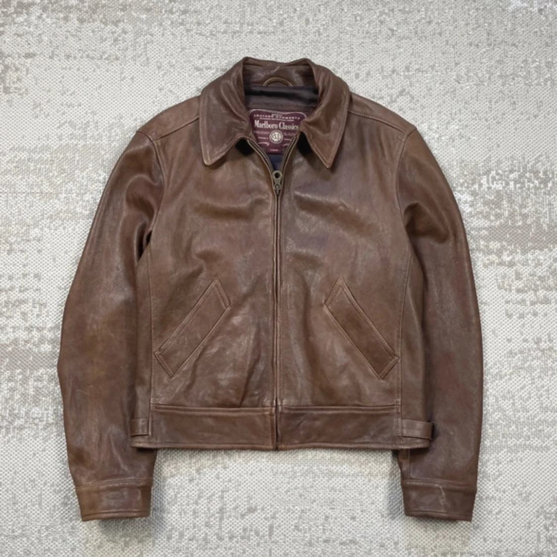 Vintage Marlboro leather jacket  - 91