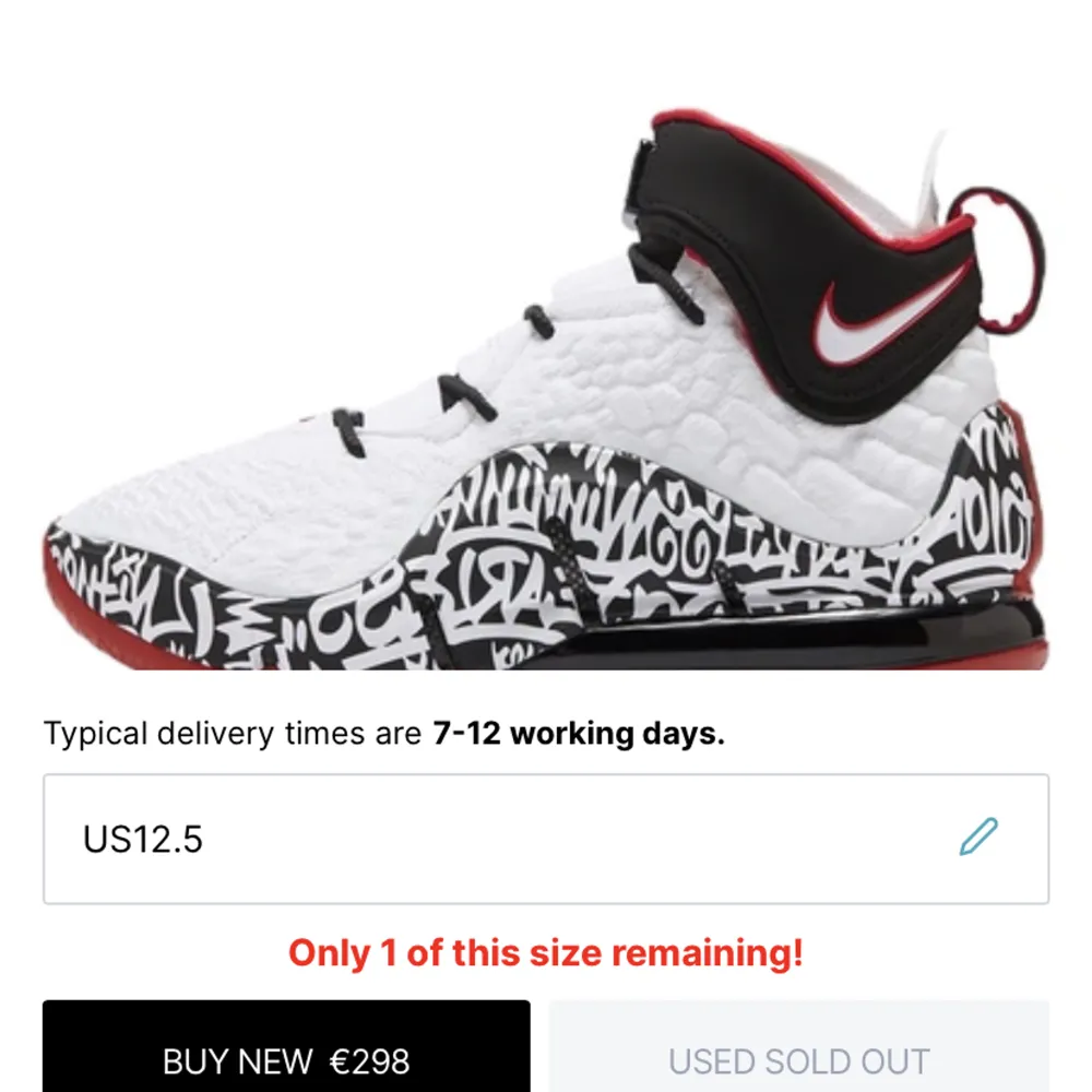 Säljer ett par Nike Lebron 17 Graffiti skor som är använd fåtal gånger så har bara stått i garderoben. Tänker mig 2000 kr men pris kan diskuteras! . Skor.