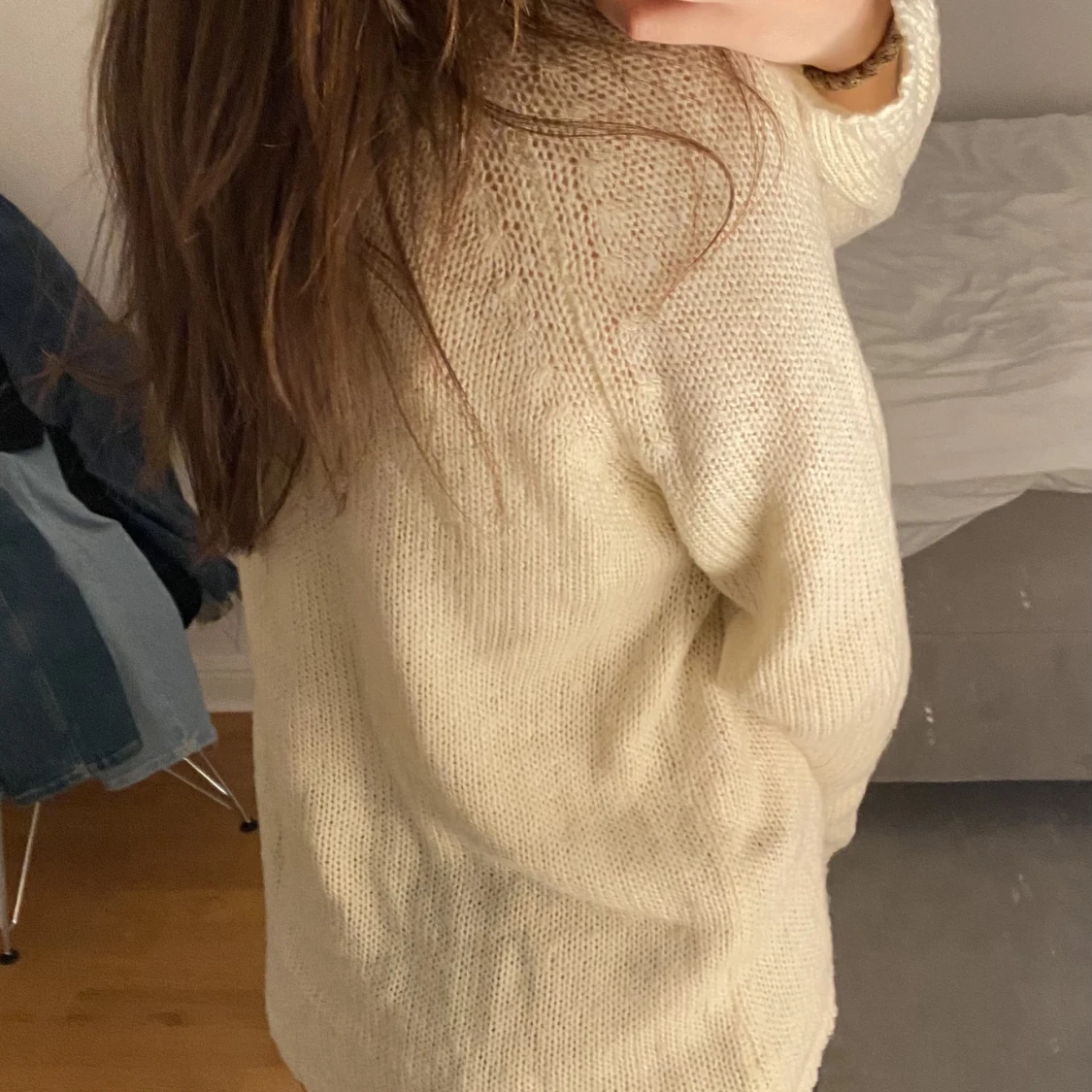 Söt stickad tröja  - 90