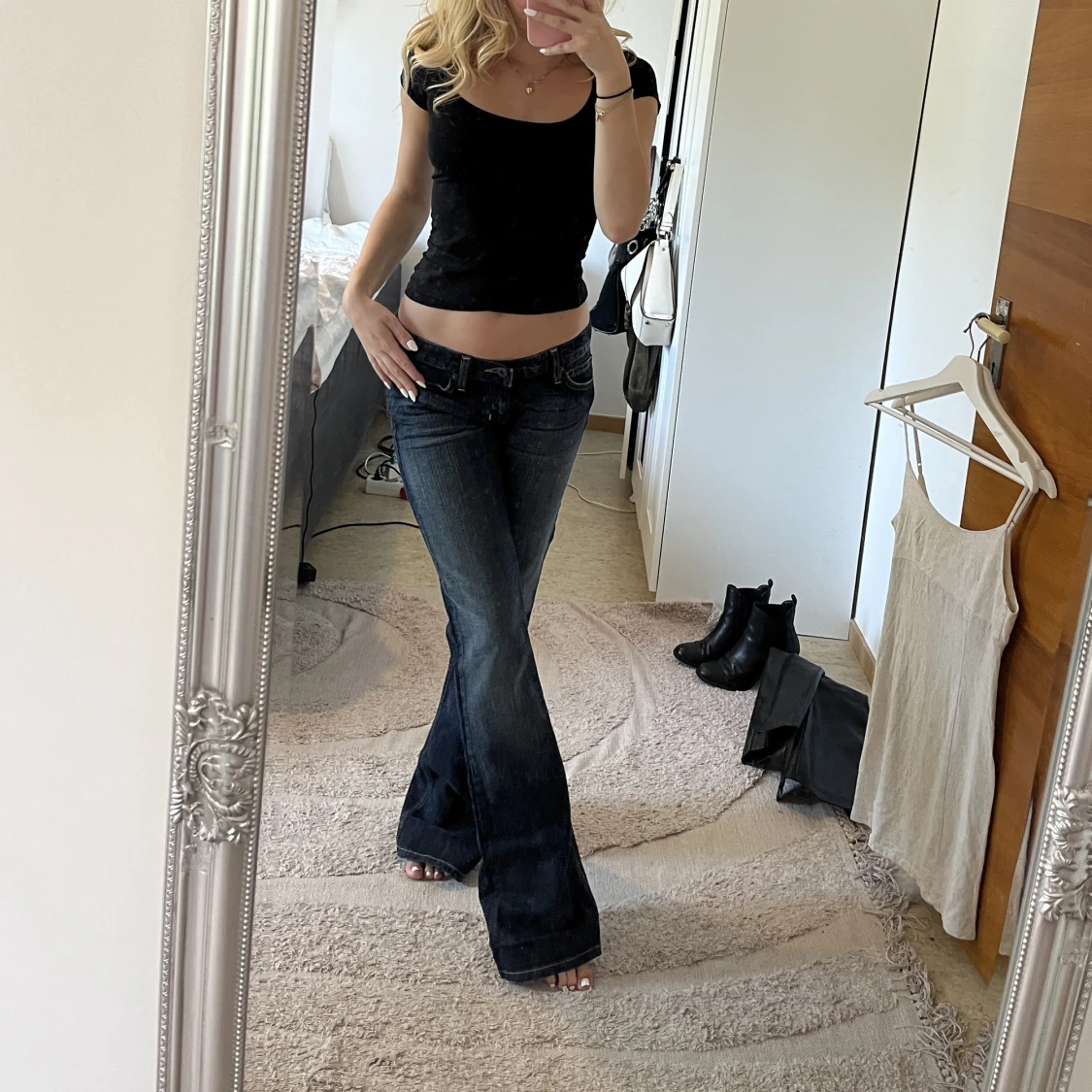 Lågmidjade jeans