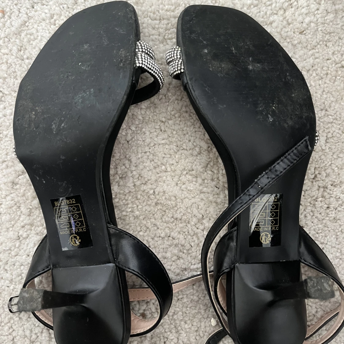 Klackskor med glitter  - 90