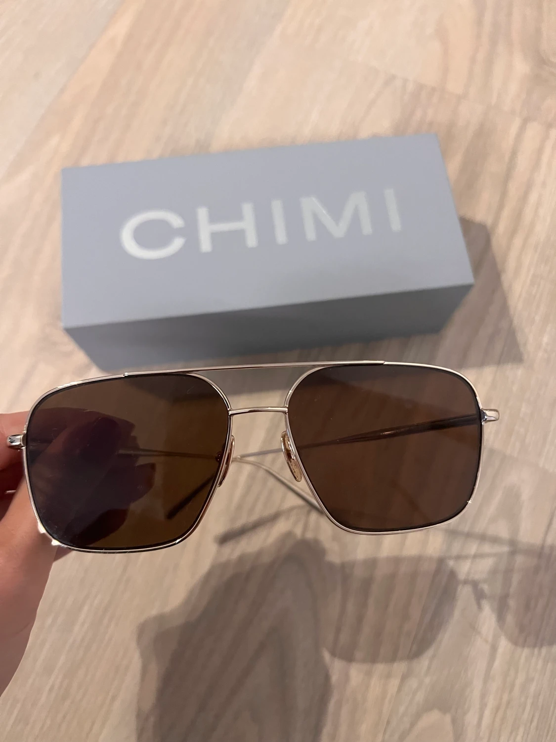 Chimi solglasögon Aviator Brown