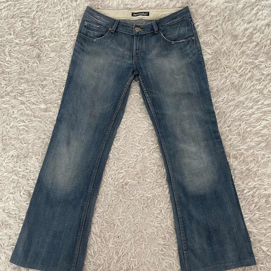 Lågmidjade bootcut jeans - 90