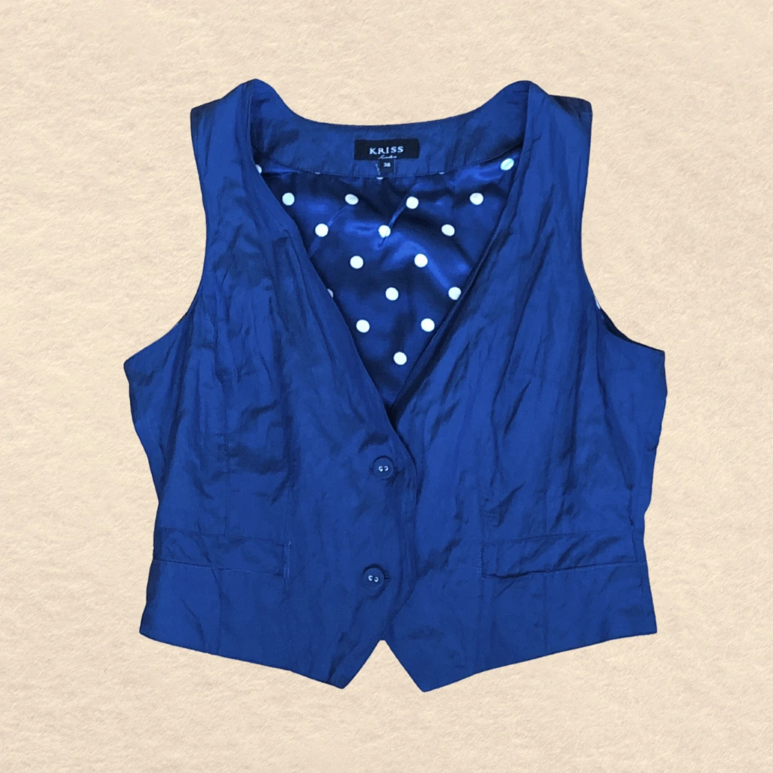 superfin trendig croppad väst - 90