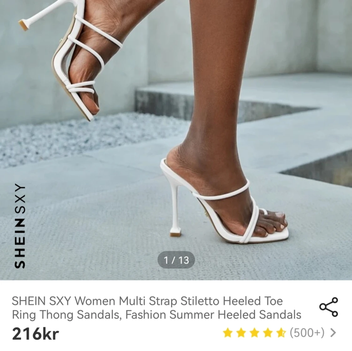 Vita klackar storlek 38  - 91