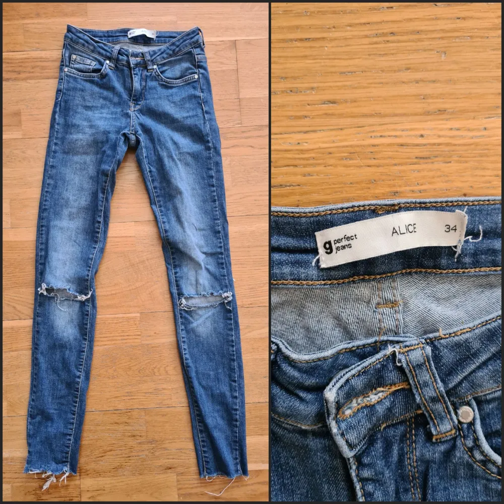 Gina tricot jeans, strl 34.. Jeans & Byxor.